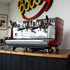 Showroom Demo Victoria Arduino White Eagle 2 Group Red Coffee Machine